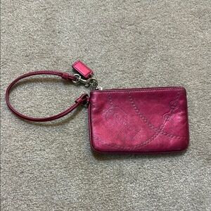 Coach Pink Wristlet - AK
